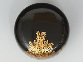 茶道具　加賀蒔絵師　中村湖舟作　松竹梅蒔絵　中棗　共箱　V　7214 Amazon.co.jp: 蒔絵師 中村湖舟造藪小路蒔絵中棗 青貝入 共箱